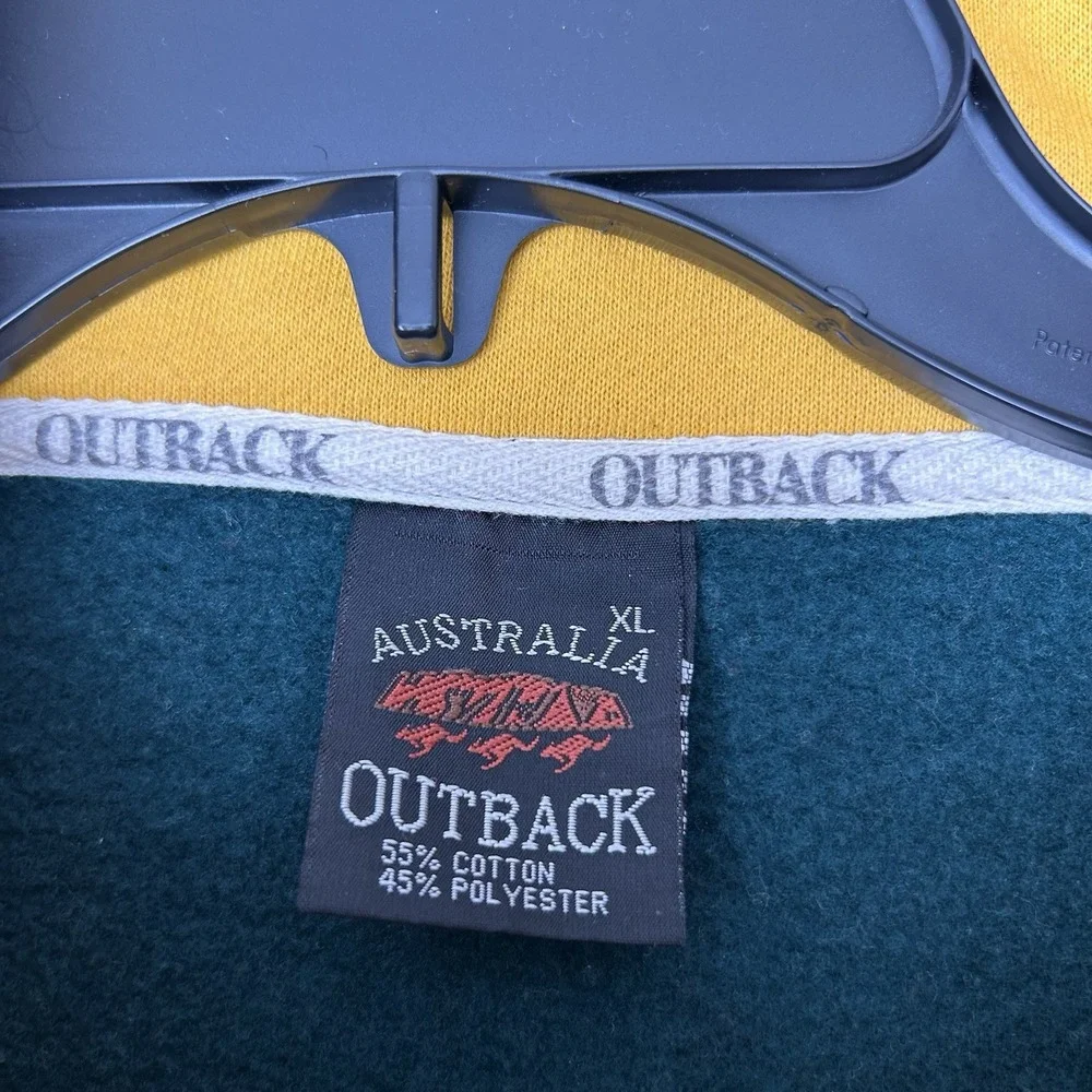 Australia Kangaroo Outback Rugby Longsleeve Jacket Jersey Top Mens size XL